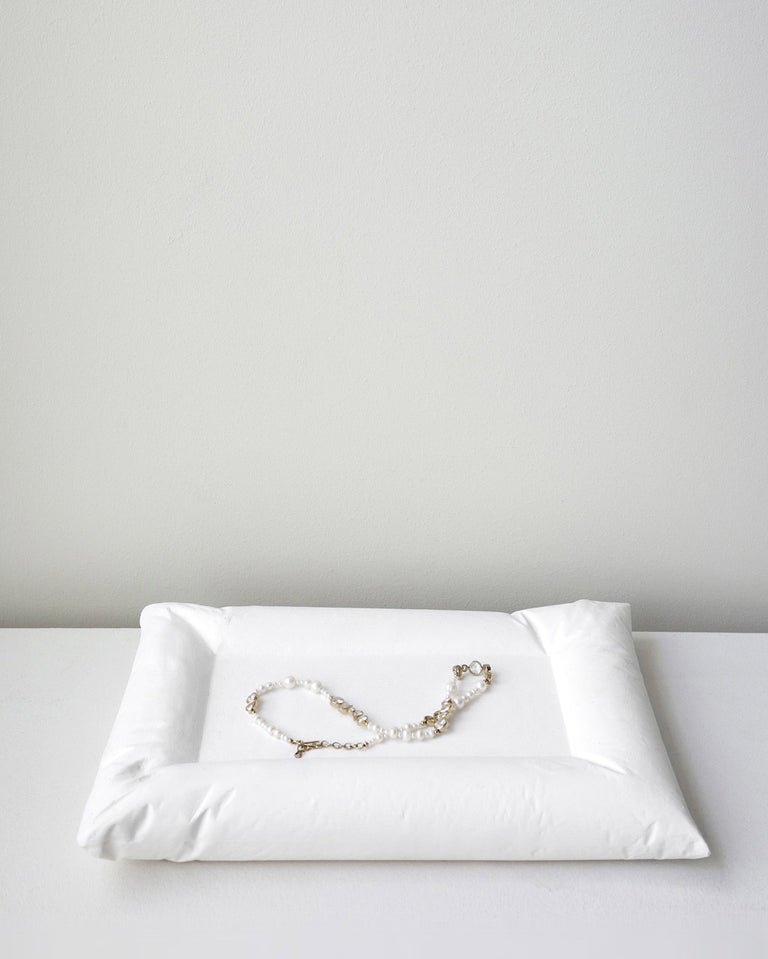 Plush III - Ceramic Cushion Tray in Matte White