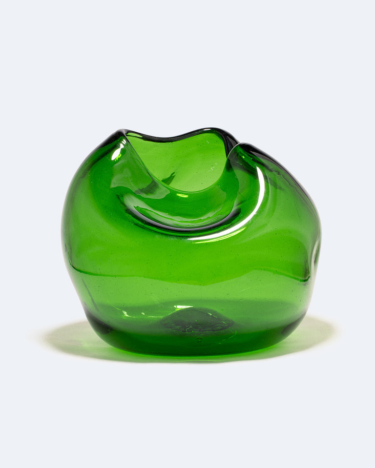 La bulle de toutes les bulles - Vase en verre recyclé vert