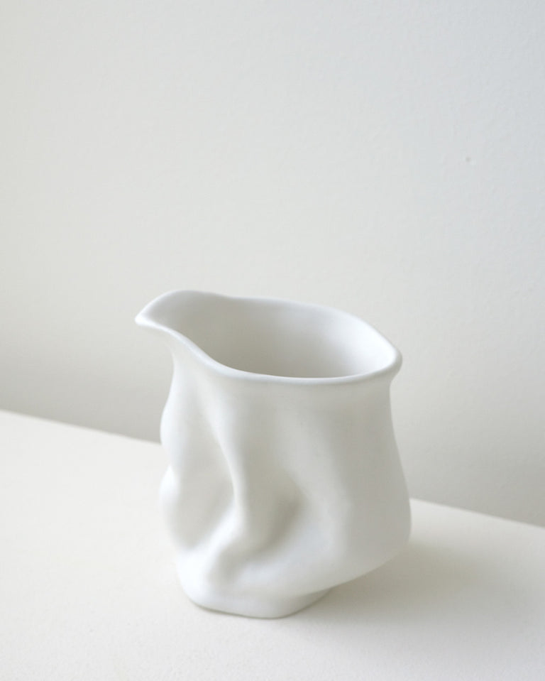 Pot à lait – Récipient blanc mat
