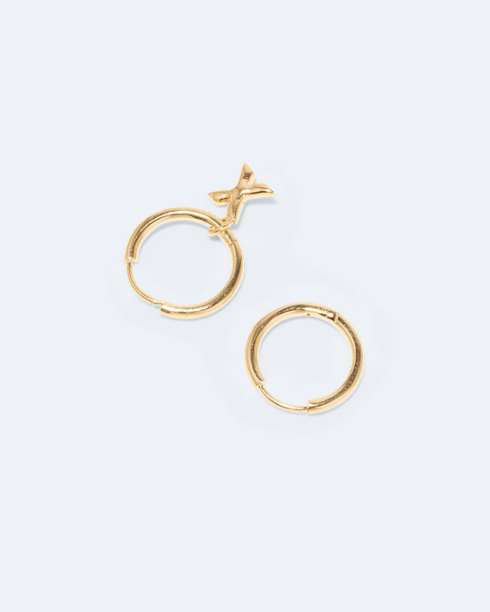 Boucles d'oreilles Classicworks™ X en vermeil recyclé