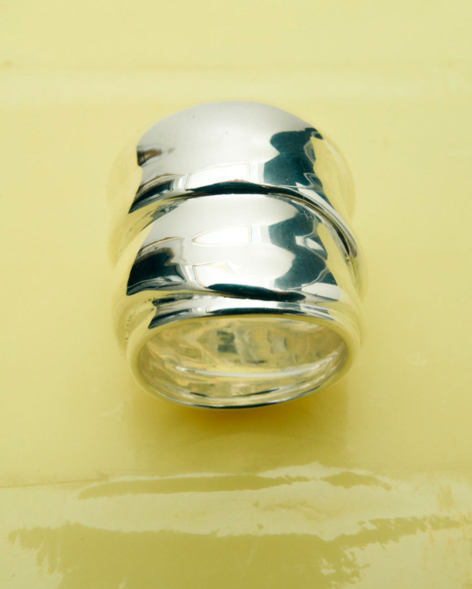 Estran - Bague en argent recyclé