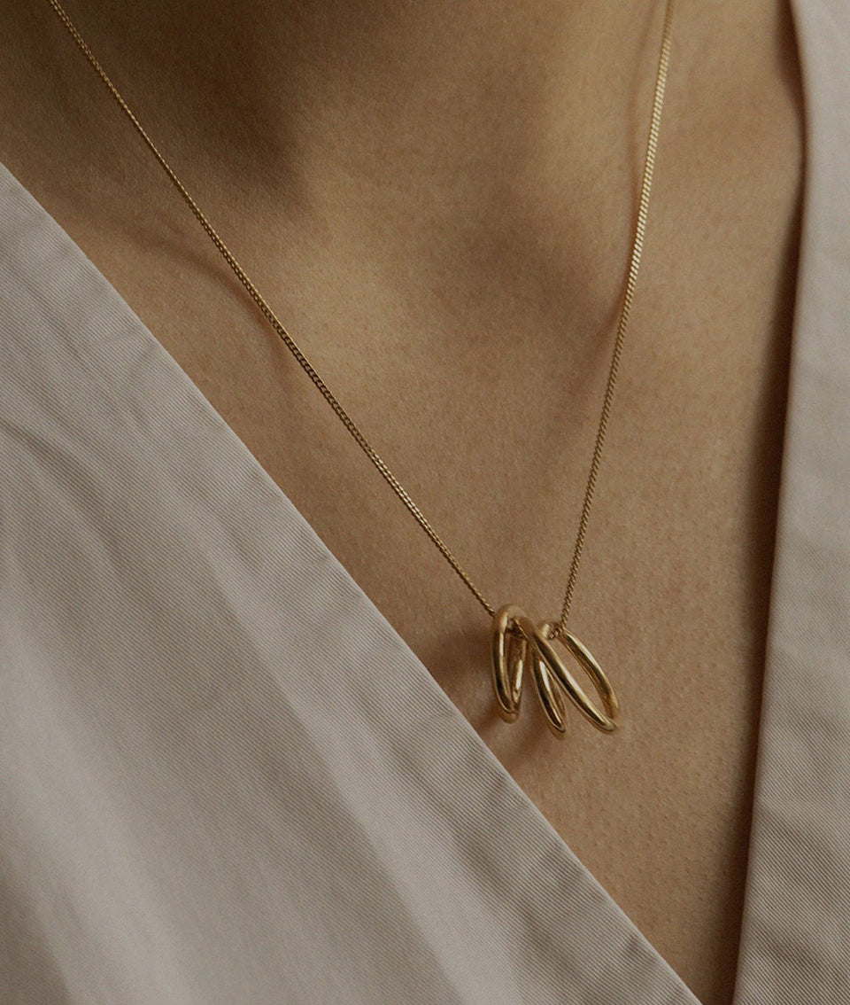 Flow - Pendentif en vermeil