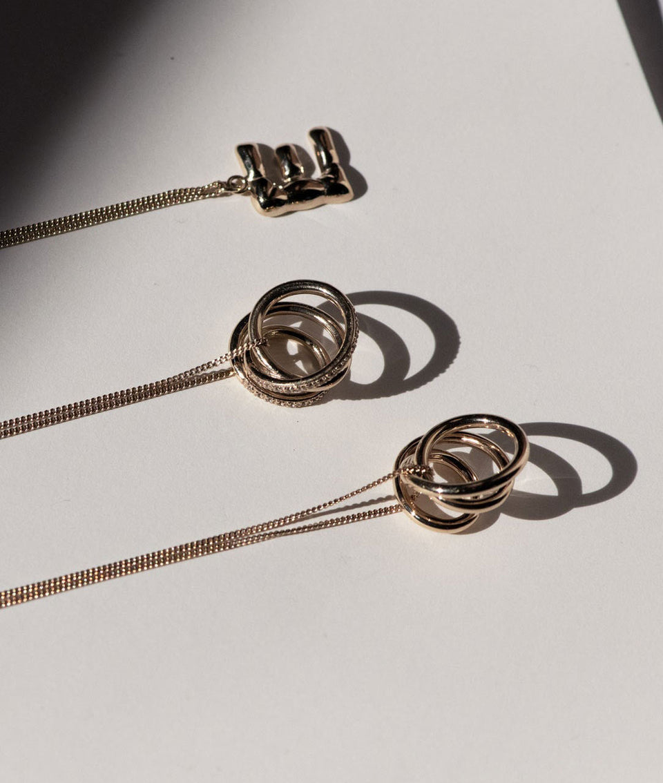 Flow - Pendentif en vermeil