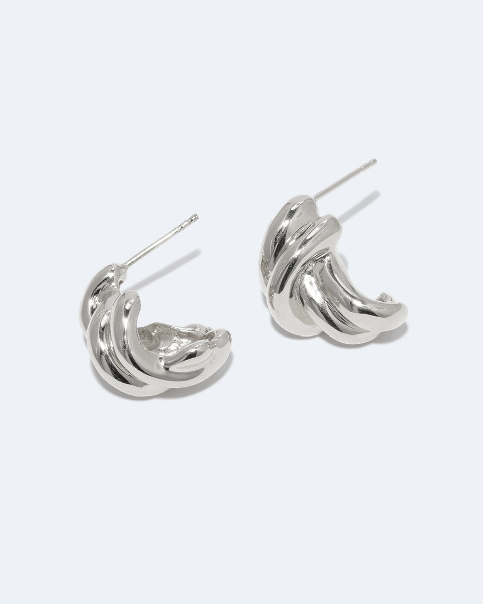 Boucles d'oreilles bouilloire - Argent recyclé