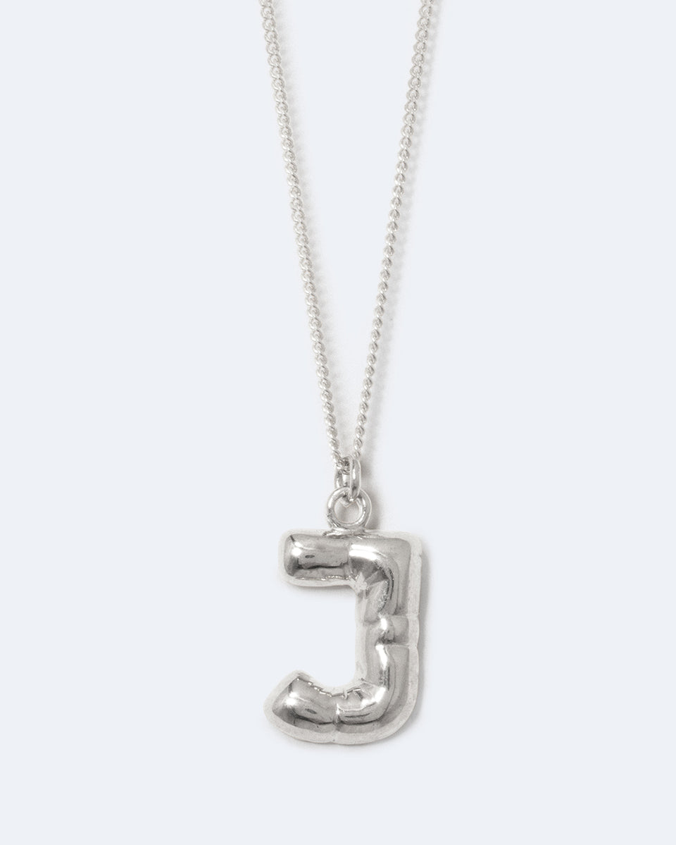 Classicworks™ J - Recycled Sterling Silver Necklace