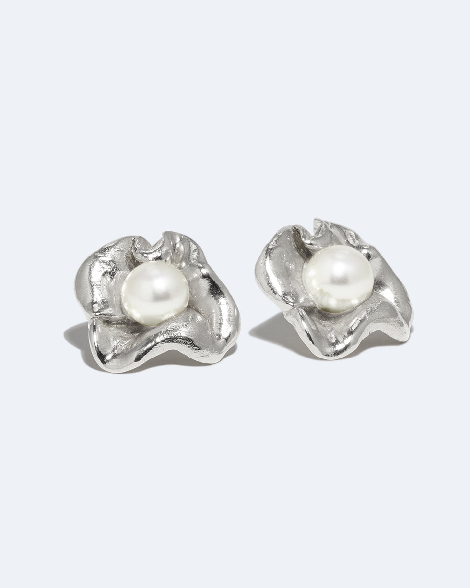 Odyssée onirique - Boucles d'oreilles en perles et argent recyclé