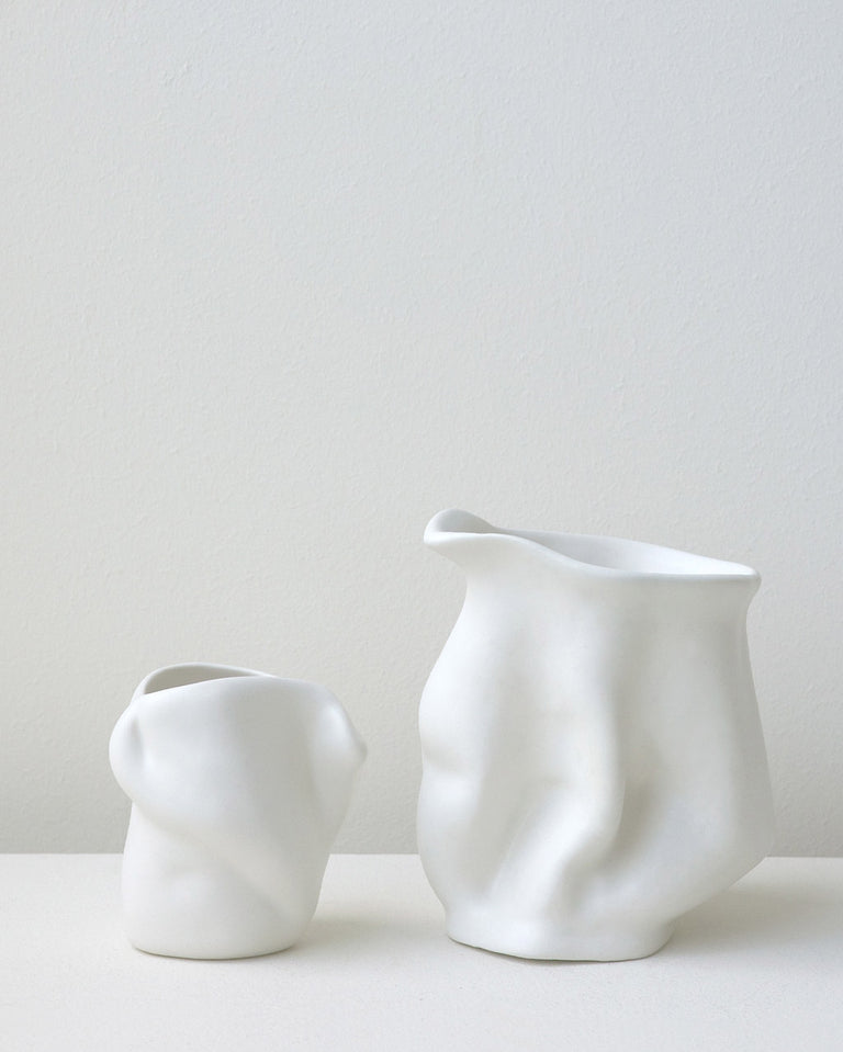 Pot à lait – Récipient blanc mat