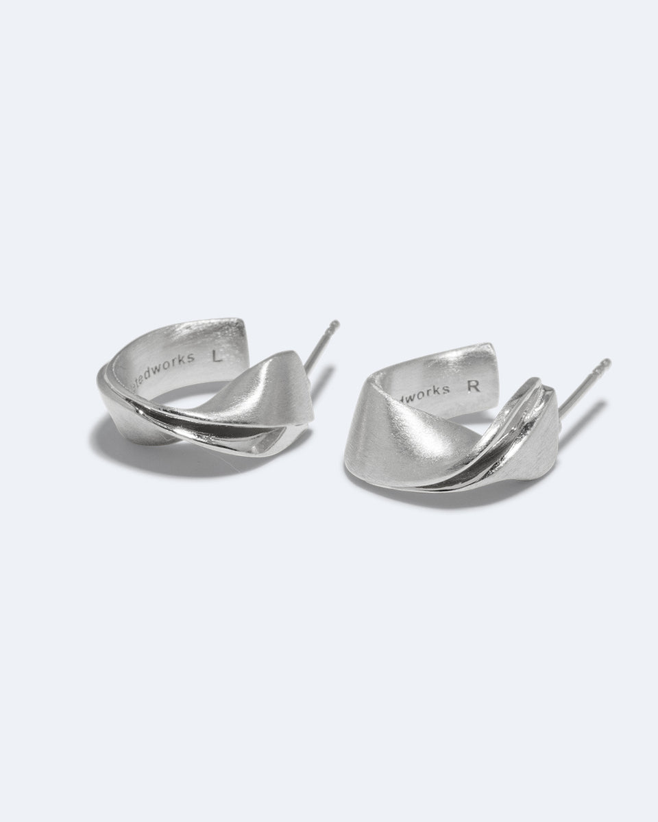 Plume - Recycled Silver Earrings