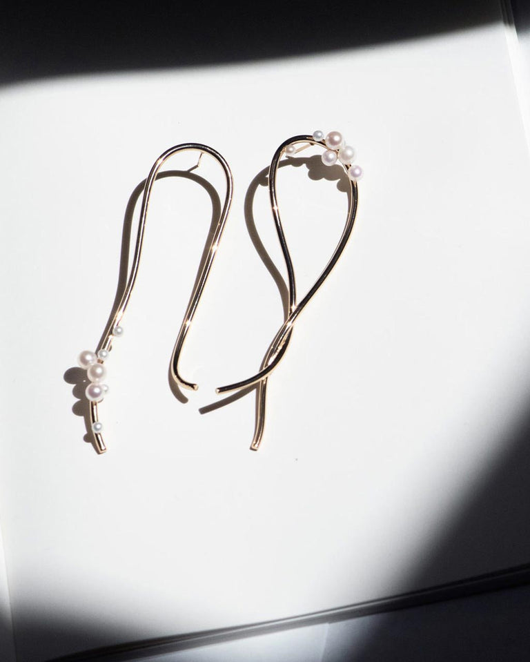 Wild Relatives - Pearl and Gold Vermeil Earrings
