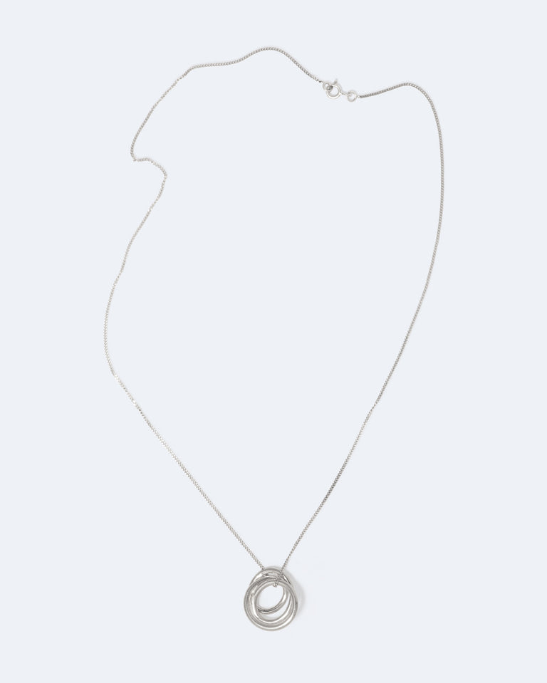 Pendentif Plaqué Platine - Flow