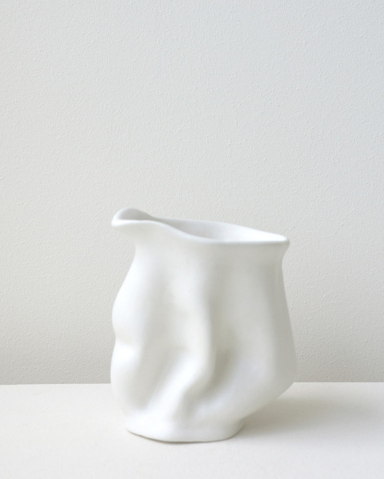 Pot à lait – Récipient blanc mat