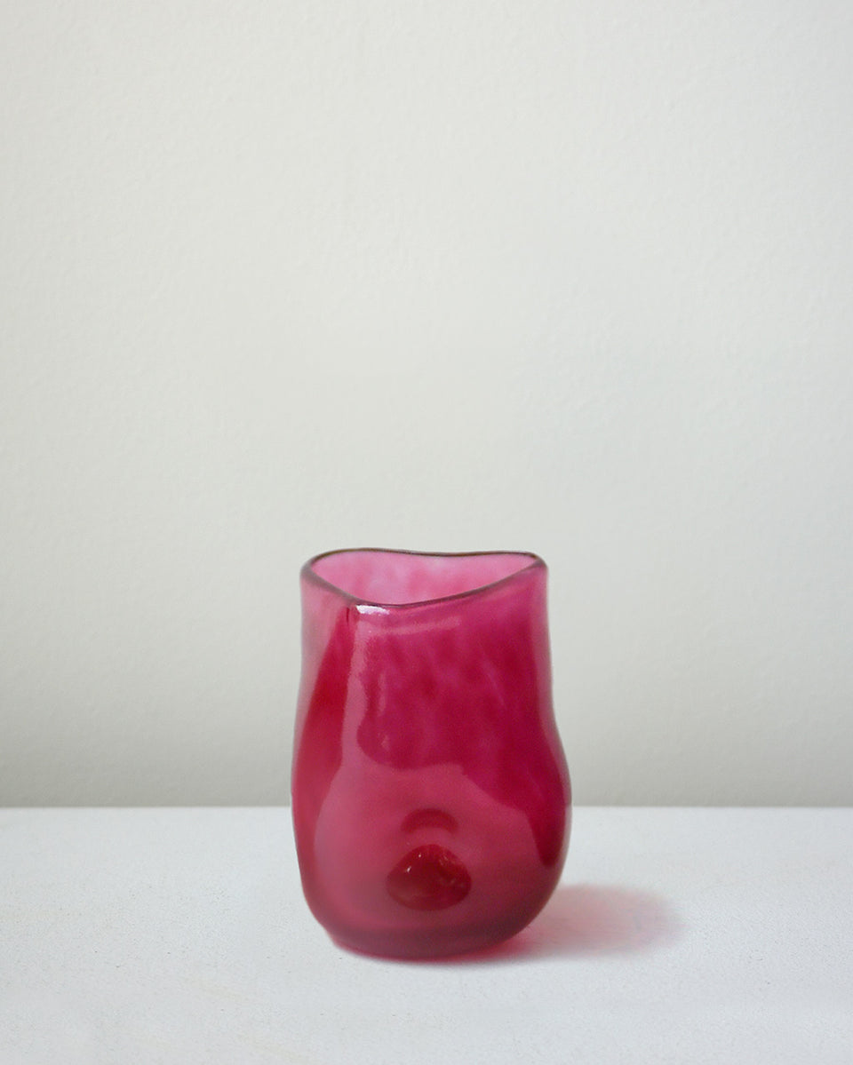 Thaw - Recycled Glass Tumbler in Magenta