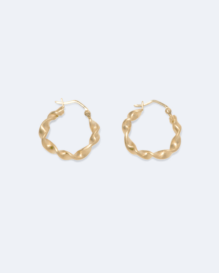 Boucles d'oreilles en Vermeil d'Or Recyclé "Notsobig" Flux
