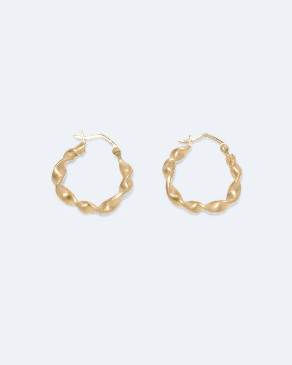 Boucles d'oreilles en Vermeil d'Or Recyclé "Notsobig" Flux
