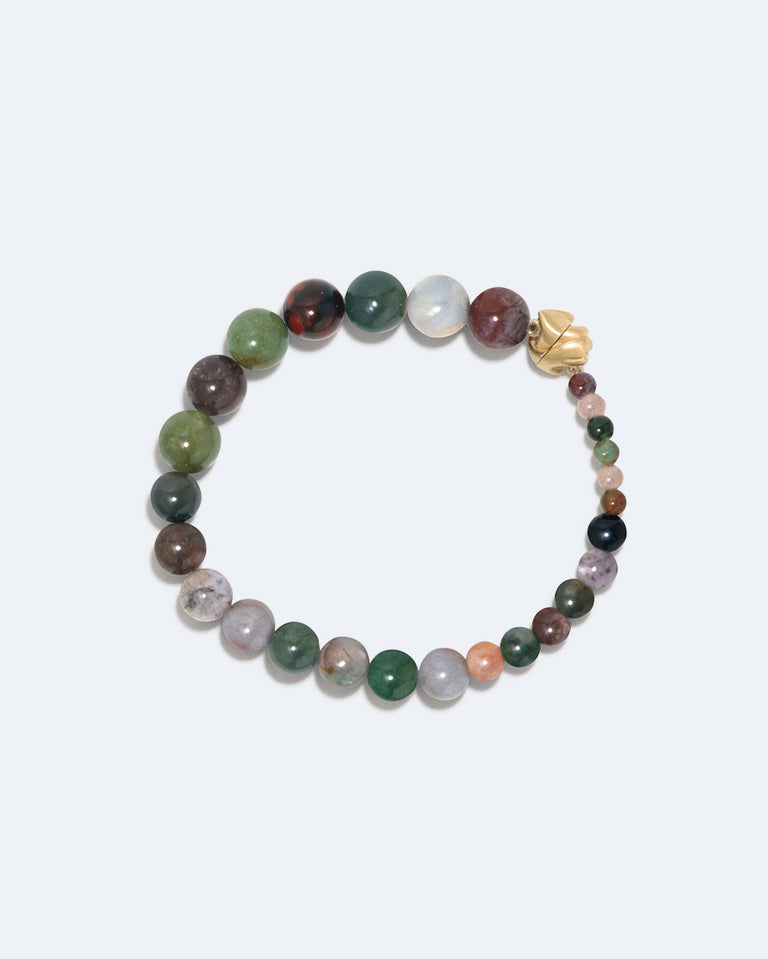Tidelands - Fancy Jasper and Recycled Gold Vermeil Bracelet