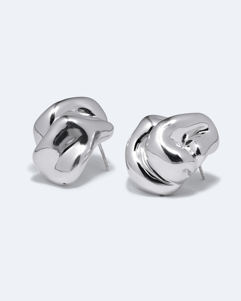 Knoll - Boucles d'oreilles en argent recyclé