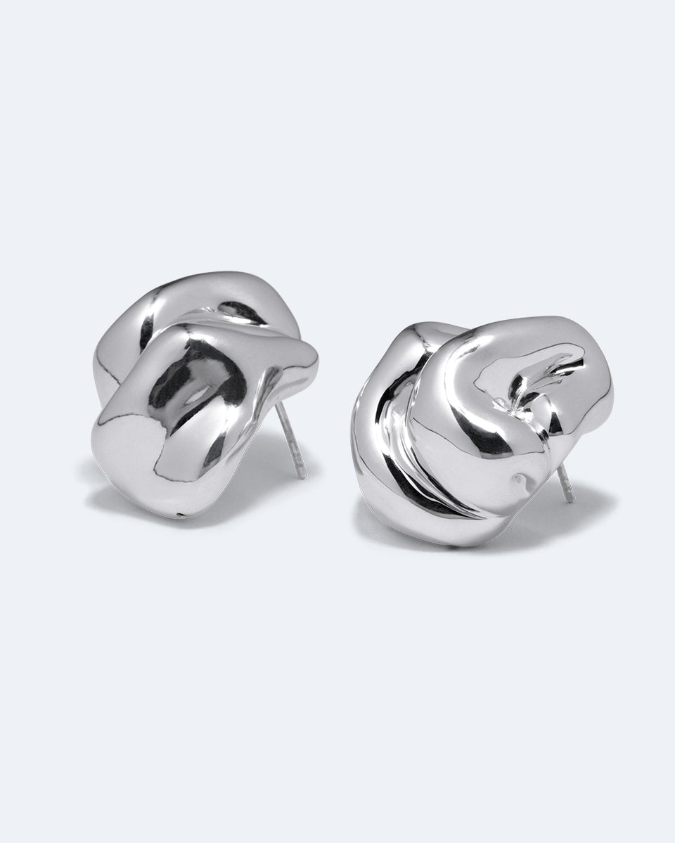 Knoll - Boucles d'oreilles en argent recyclé