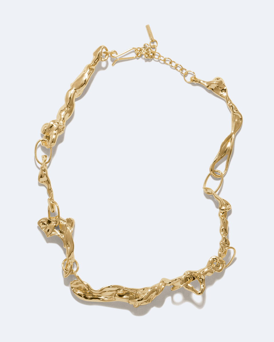 Mélasse - Collier plaqué or