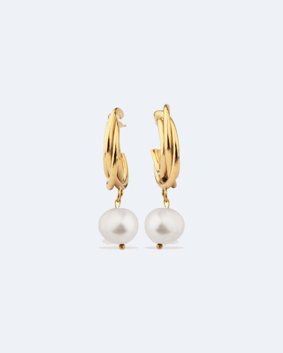 Encounter - Pearl and Gold Vermeil Earrings