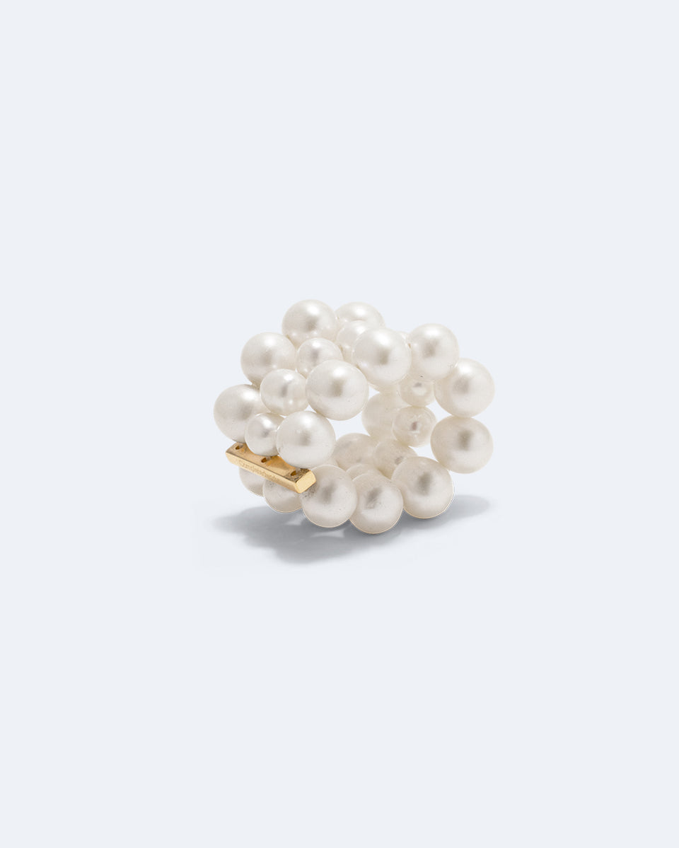 One [Blank] Can Change the World - Pearl and Recycled Gold Vermeil Rings