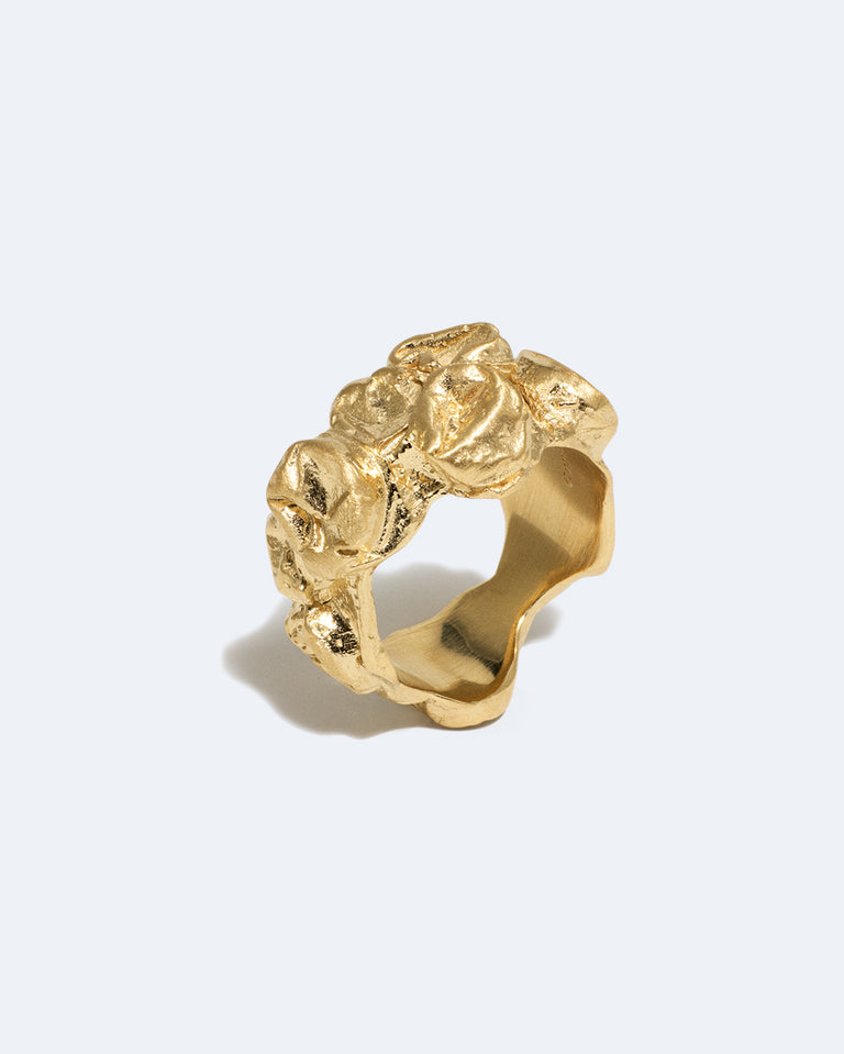 Bague Bulle - Plaqué Or Vermeil