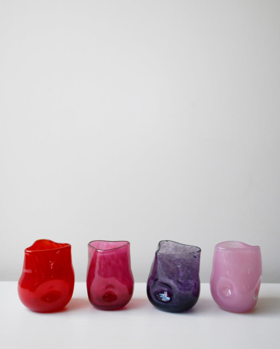 Thaw - Recycled Glass Tumbler in Magenta