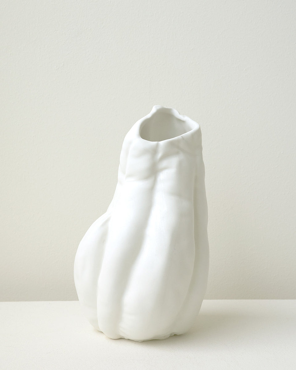 Chrysalis - Medium Vase in Matte White