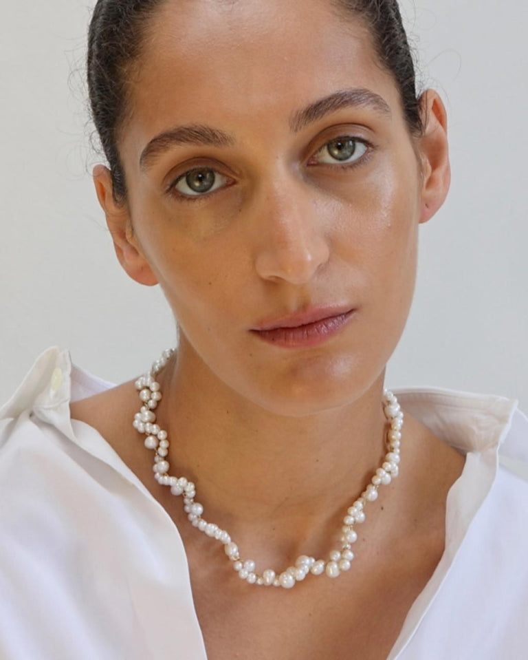 Tide - Pearl and Recycled Gold Vermeil Necklace
