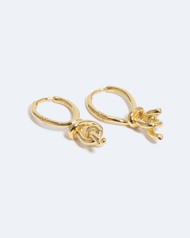 Boucles d'oreilles "Notsobig" Thread I - Vermeil en Or Recyclé