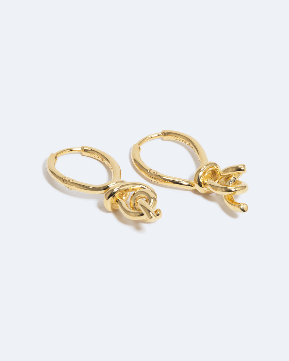 Boucles d'oreilles "Notsobig" Thread I - Vermeil en Or Recyclé