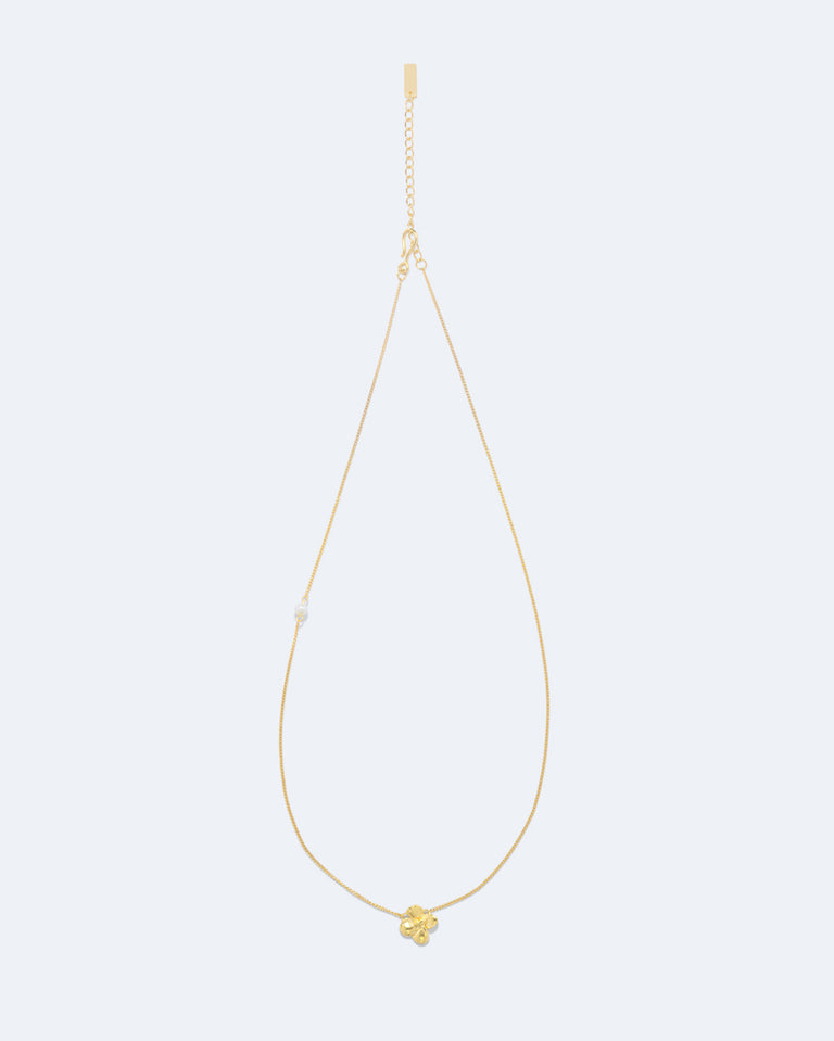 Lucky Break - Pearl and Gold Plated Necklace