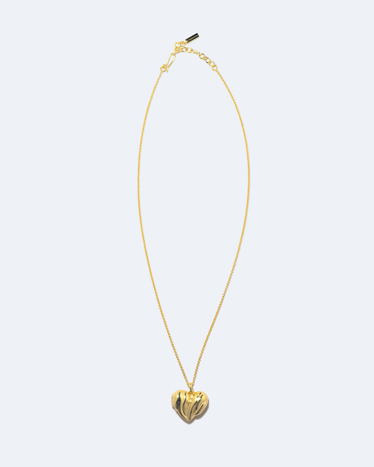 Médaillon Cœur - Pendentif en Vermeil d'Or Recyclé