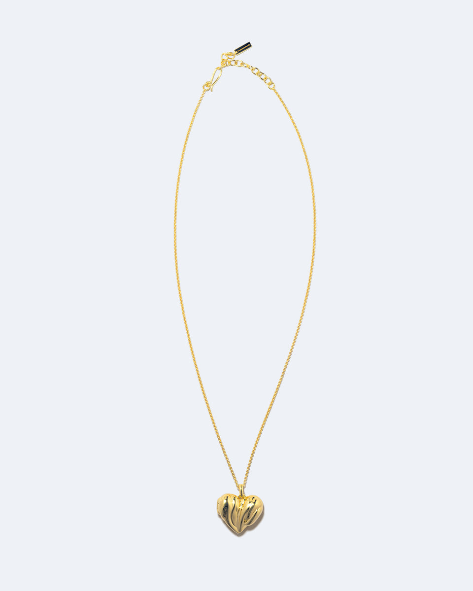 Médaillon Cœur - Pendentif en Vermeil d'Or Recyclé