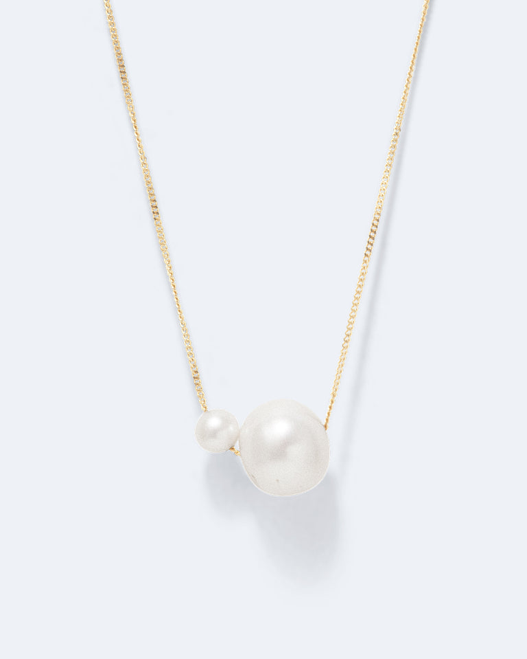 One [Blank] Can Change the World - Pearl and Recycled Gold Vermeil Pendant
