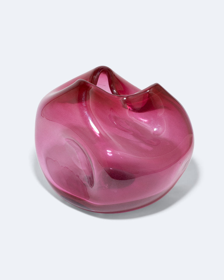 The Bubble to End all Bubbles - Recycled Glass Vase in Magenta