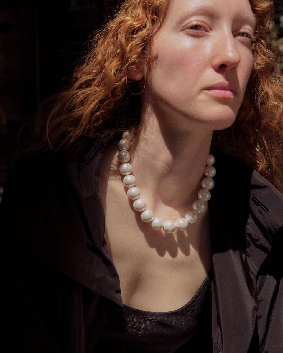 What's the Big Idea? - Pearl and Gold Vermeil Necklace