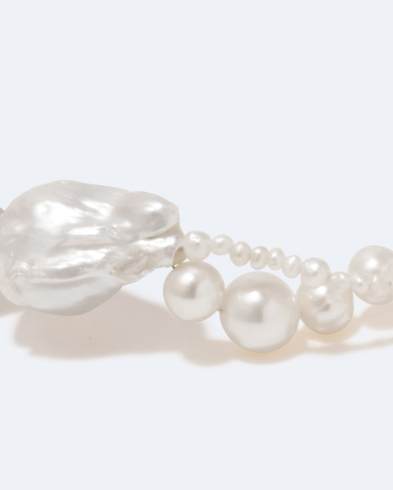 Parade of Possibilities - Pearl and Gold Plated Necklace