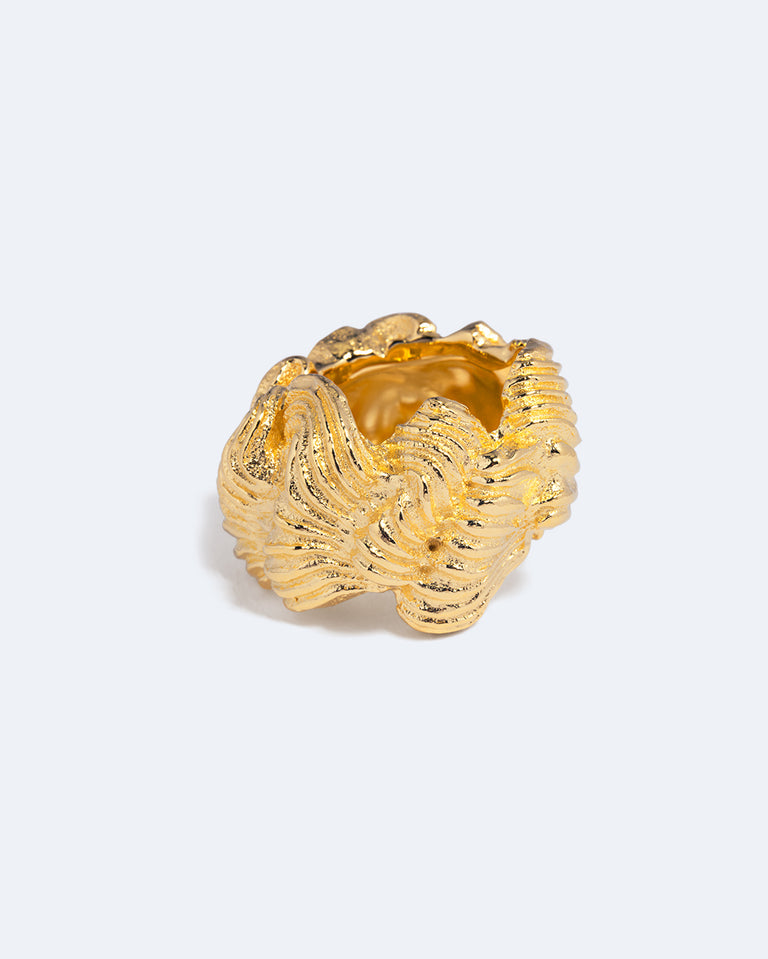 Crème au beurre (ou, La cerise sur le gâteau) - Bague plaquée or