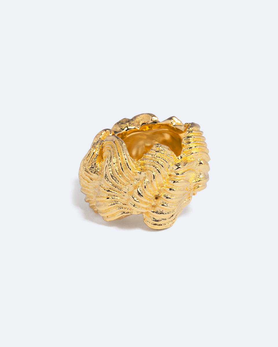 Crème au beurre (ou, La cerise sur le gâteau) - Bague plaquée or