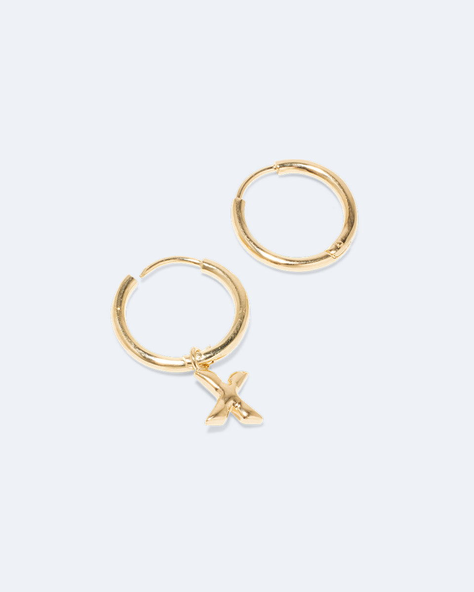 Boucles d'oreilles Classicworks™ X en vermeil recyclé