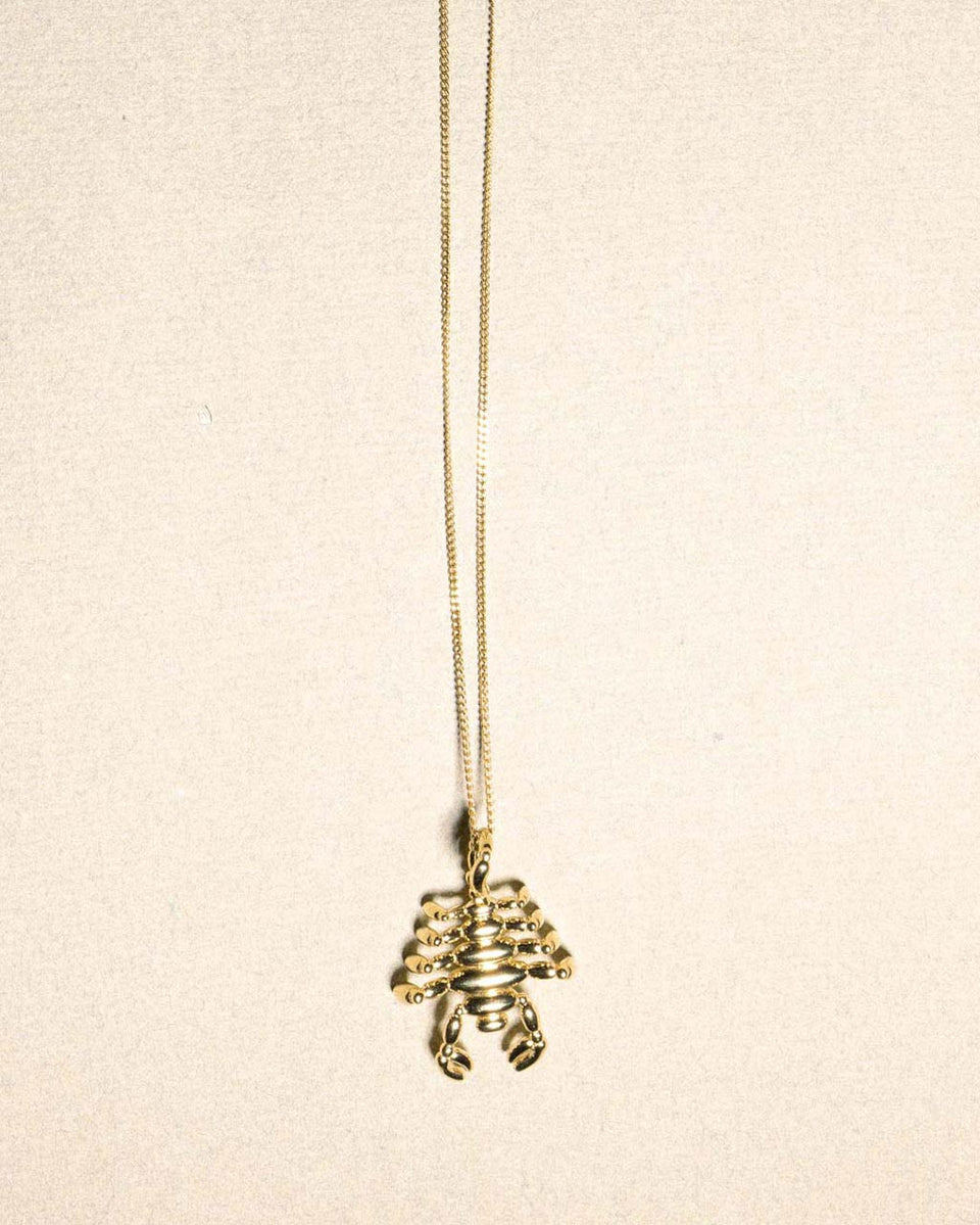 Pendentif plaqué or signe du zodiaque Scorpion Classicworks™