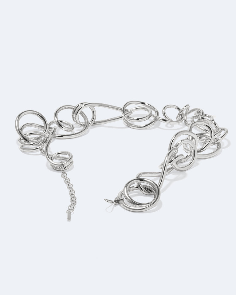 Perplexe - Collier Plaqué Platine