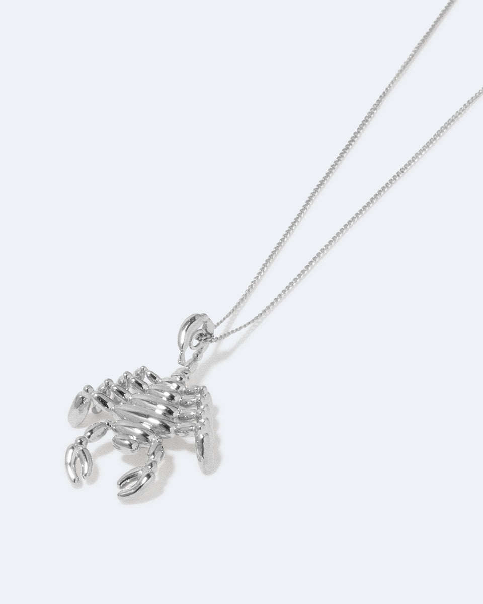 Pendentif Zodiaque Scorpion Classicworks™ - Plaqué Platine