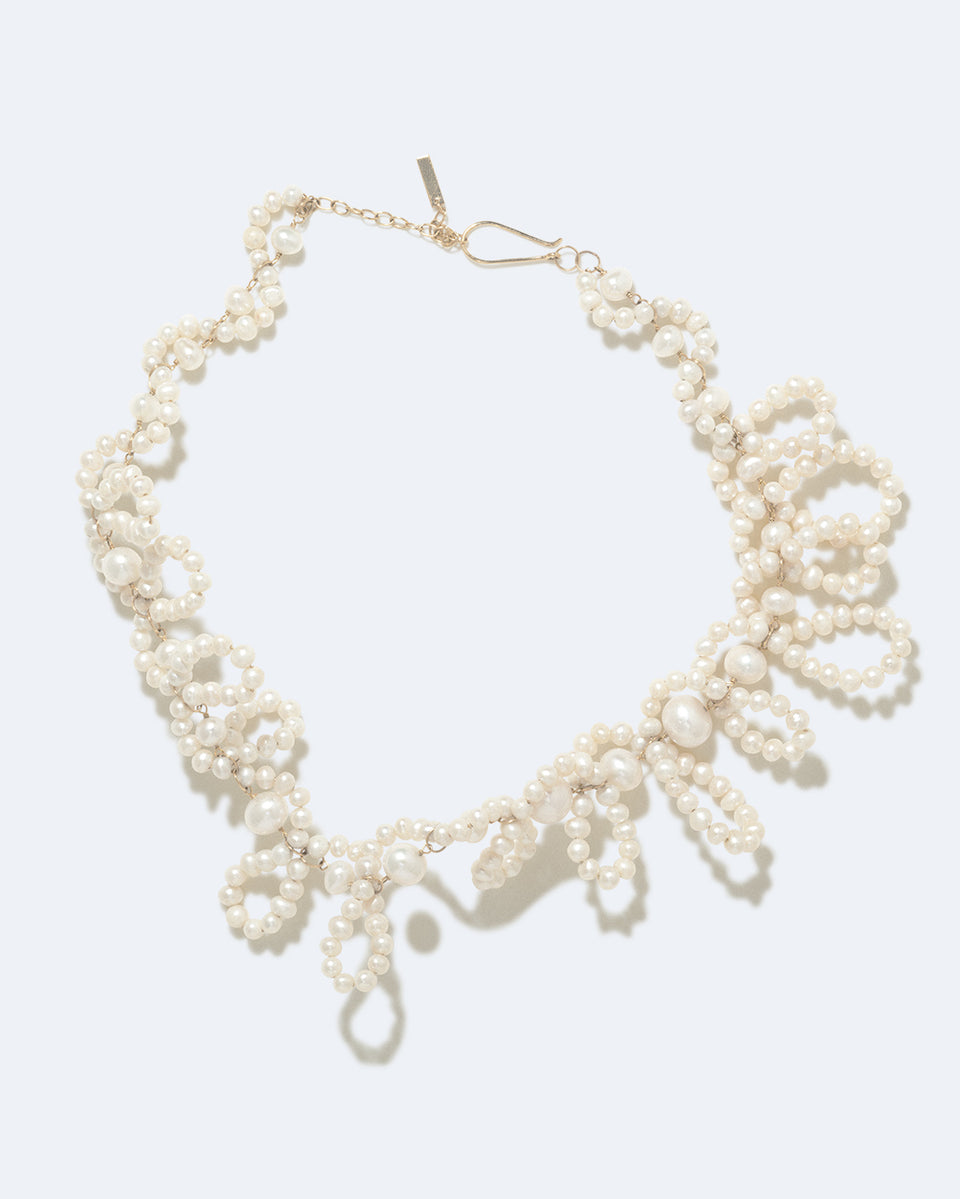 When We Were Young - Pearl and Recycled Gold Vermeil Necklace