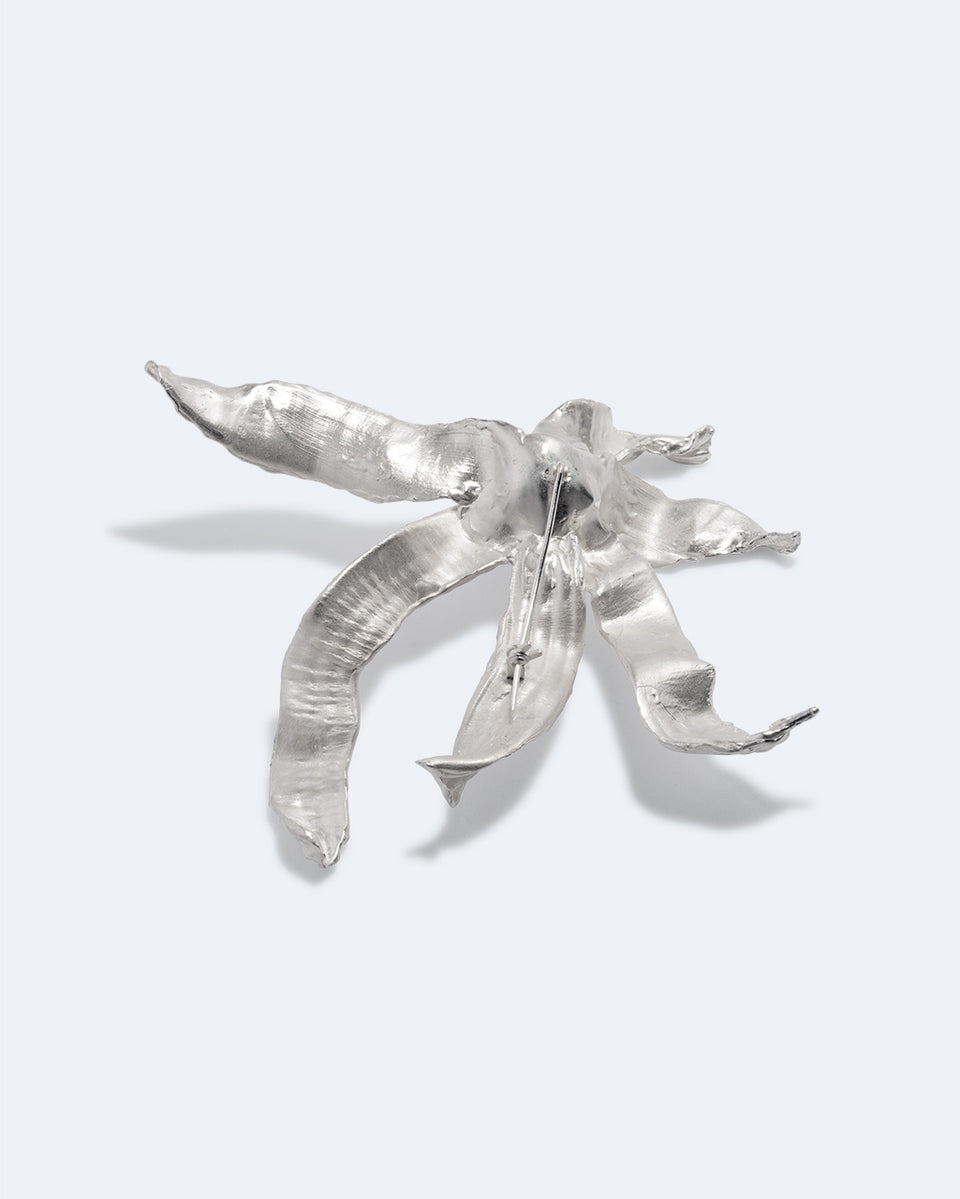 The Ebb - Silver Plated Brooch
