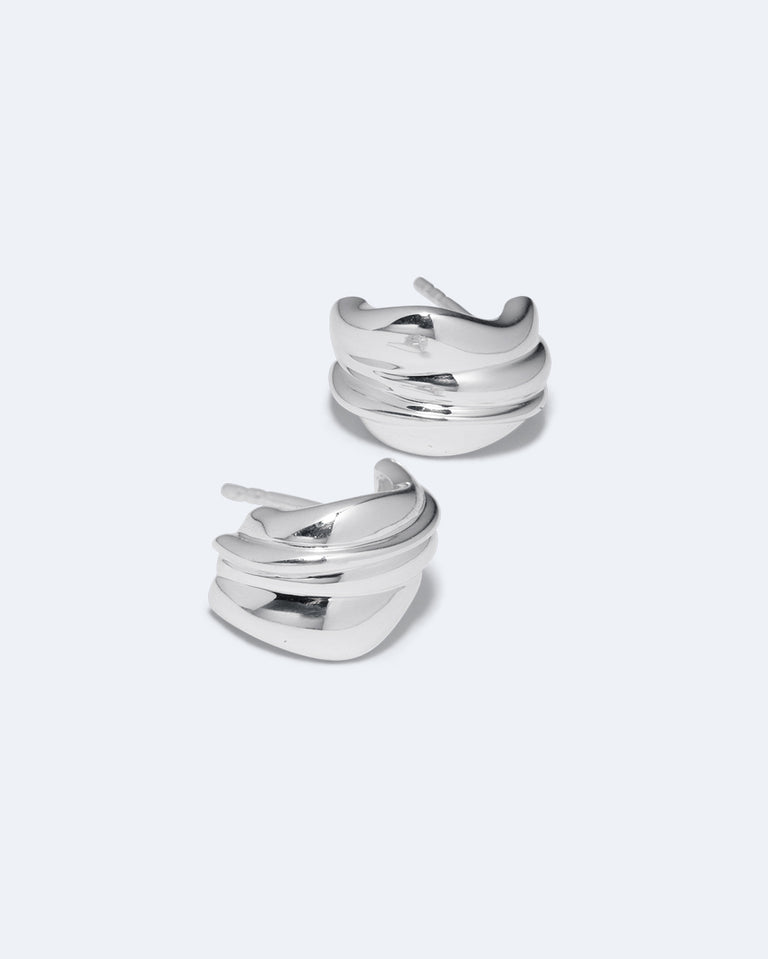 Foreshore - Recycled Silver Earrings