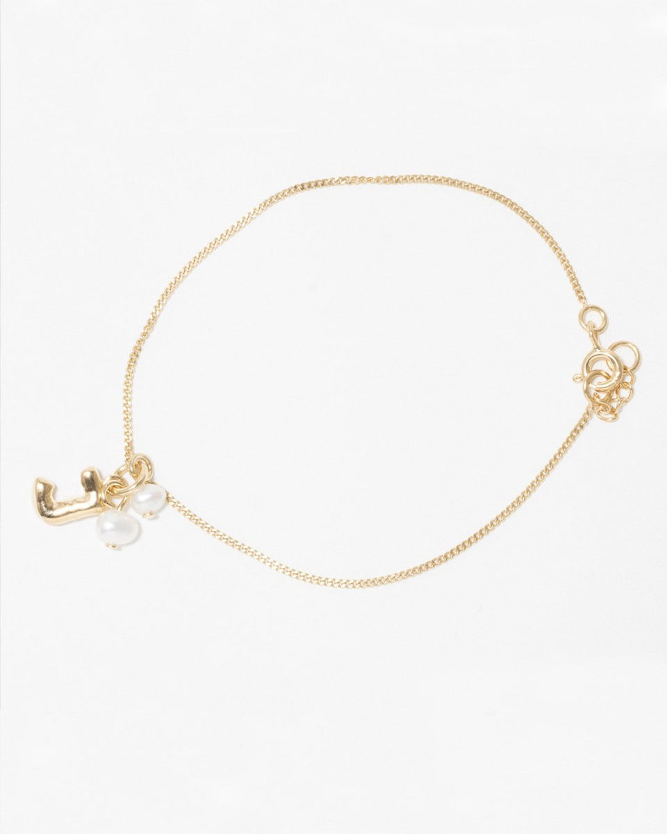 Classicworks™ J - Gold Vermeil and Pearl Bracelet