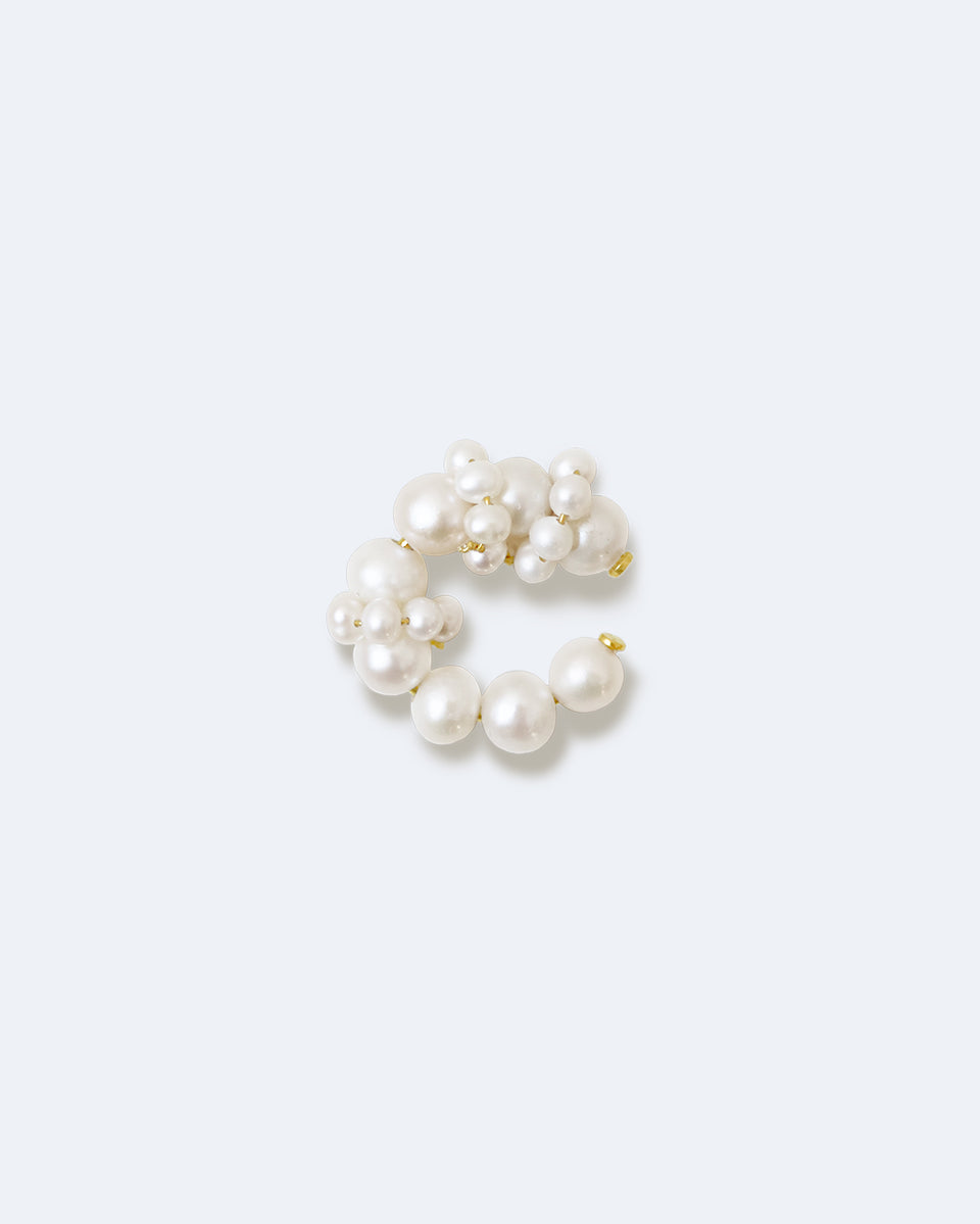Posy - Pearl and Recycled Gold Vermeil Ear Cuff