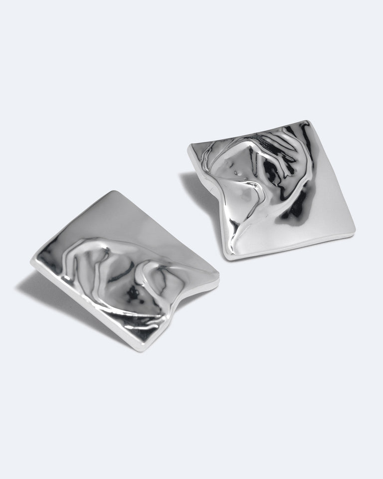 You're Overthinking Again - Recycled Silver Earrings