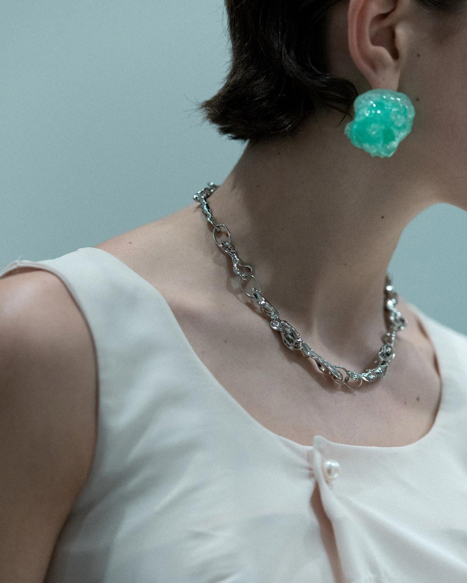 Trèfle - Collier Plaqué Rhodium